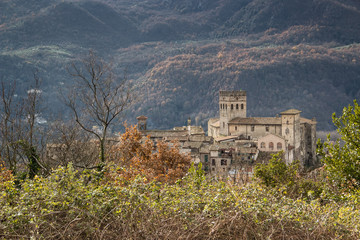 Fototapeta na wymiar Old castle of Roviano, Italy
