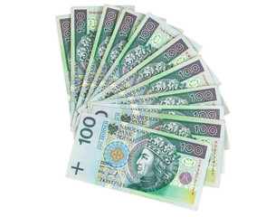 Polish banknotes of 100 PLN