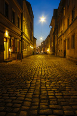 Fototapeta na wymiar Kazimierz, former jewish quarter of Krakow: Szeroka Street