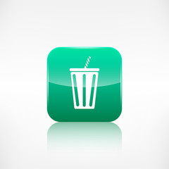 Birthday cake web icon. Application button.