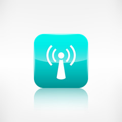 Wireless web icon. Application button.