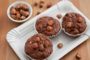 Schokoladen Nuss Muffins