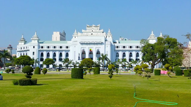 Video 1920x1080 - Yangon City Hall, Myanmar (Burma)