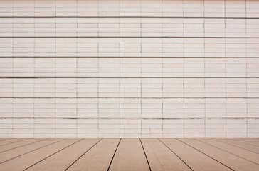 Wall tile and wood floor.