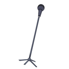 microphone isolated illustration