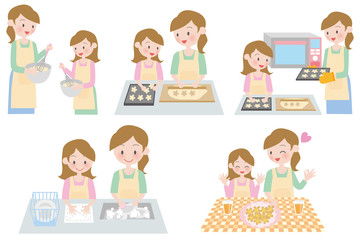 親子でお菓子作り