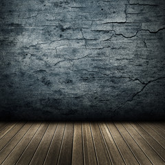 Texture of grunge interior with wooden
