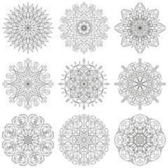 Abstract pattern, set