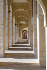 Colonnade in Jerusalem.