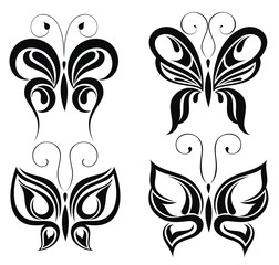 Set of butterfly