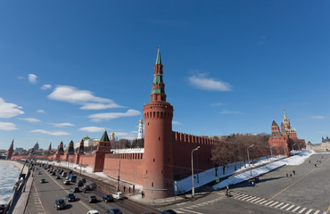 Obraz premium Russia, Moscow, view to the Moscow Kremlin