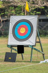 one archery target