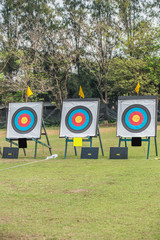 Three  archery target