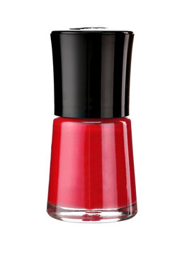 Red Nail Polish Bottle