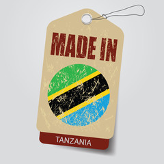 Made in  Tanzania  . Tag .