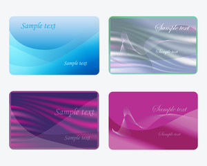 Professional business cards, template or visiting card set