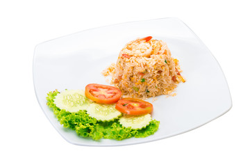 Fried rice with shrimps