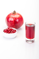 real and fresh pomegranate juice