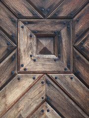 Obraz premium Drewniane drzwi detal