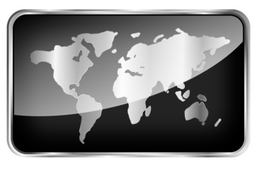 World Map on a Black Tab