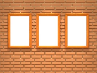 blank picture frame on wall