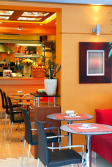Orange Cafe bar interior