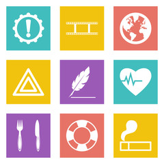 Icons for Web Design and Mobile Applications set 9