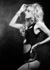 sexy striptease dancer