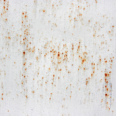 White background with a rust.