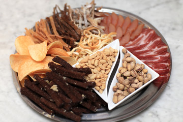 Plate of snack
