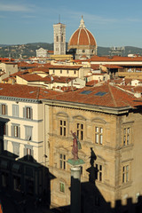 Fototapeta premium landscape of Florence with column of justice