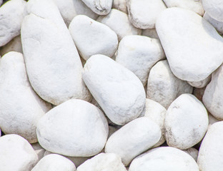 white pebbles