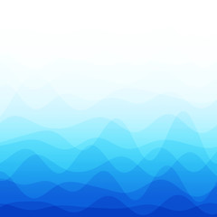 Abstract blue wave background