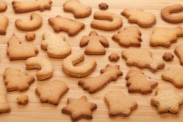 Various gingerbread cookies
