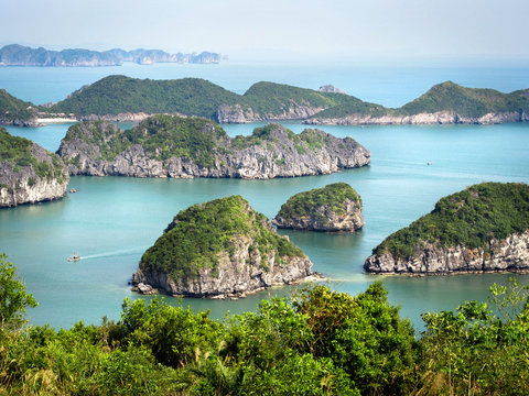 Limestone Islands in Halong Bay, Vietnam
