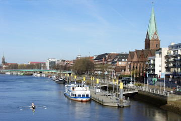 Bremen Weserpromenade Schlachte