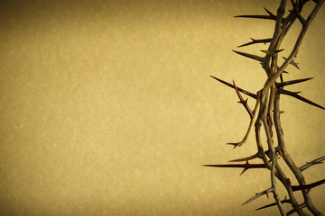 Crown Of Thorns Represents Jesus Crucifixion on Good Friday - 61814567
