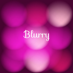 vector blurry background with bokeh