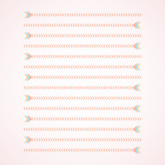 color arrows with two different directions
