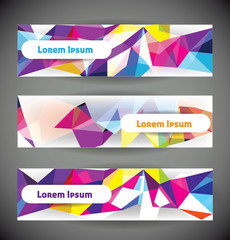 Set of web banners.