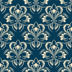 seamless wallpaper.damask pattern.floral background