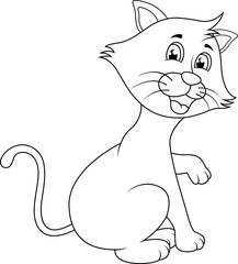 Cute cat cartoon