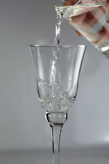 Wasser eingießen