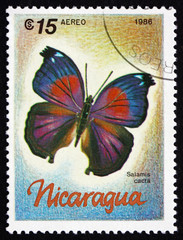 Postage stamp Nicaragua 1986 Lilac Beauty, Butterfly