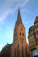 Fototapeta na wymiar Church St. Petri in Hamburg, Germany 