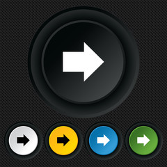 Arrow sign icon. Next button. Navigation symbol