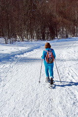 randonnée en raquette a neige