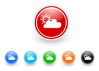 cloud icon vector set