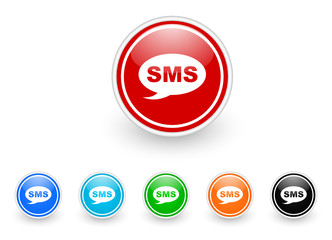 sms icon vector set