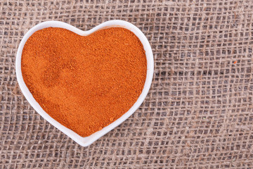 chilli on sack cloth